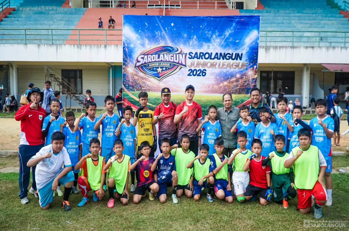 2 Agustus 2026 Pembukaan Pertandingan Minggu pertama Sarolangun Junior League 2026 di Lapangan GOR KONI Sarolangun