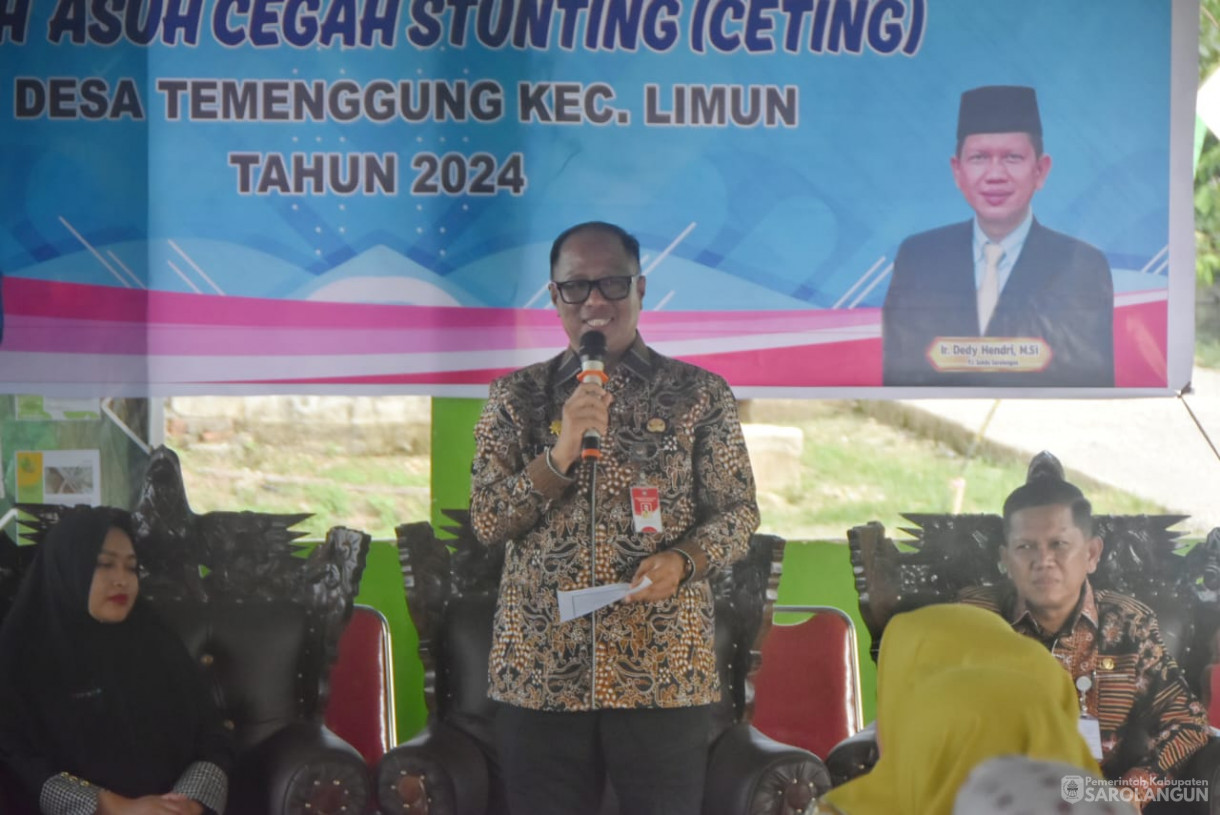 12 Desember 2024 - Launching Rumah Asuh Cegah Stunting, Bertempat di Desa Temenggung Kecamatan Limun