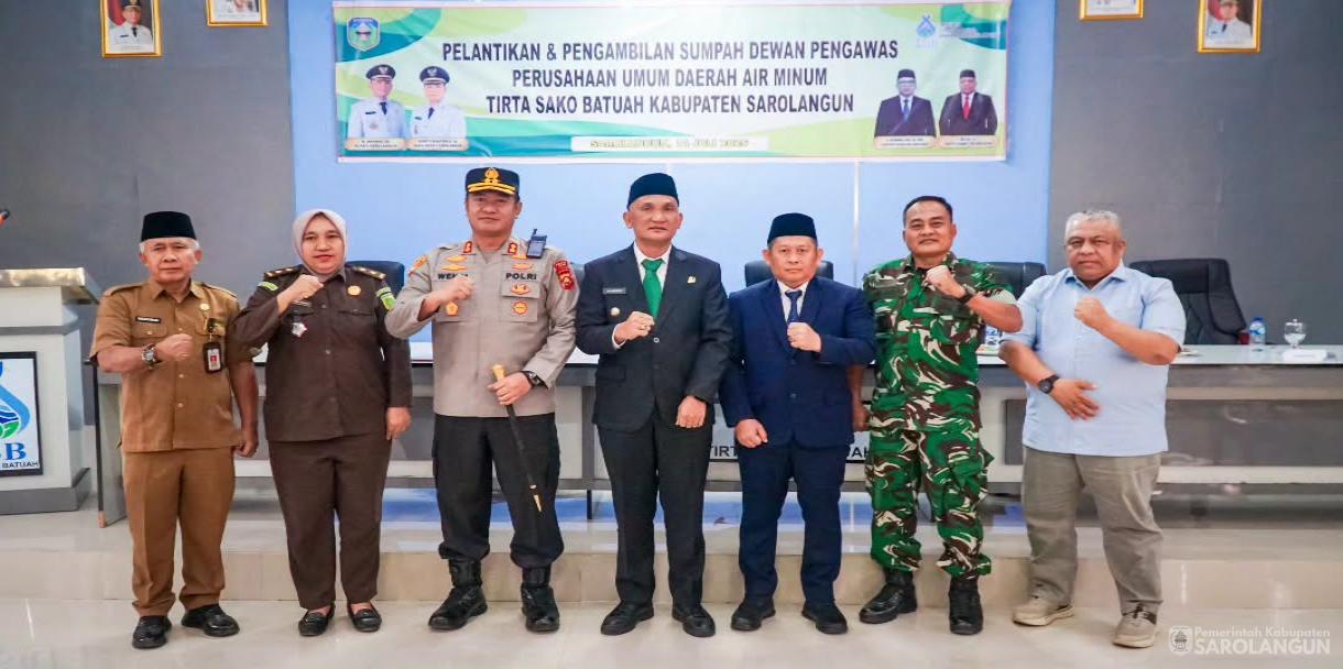 14 Juli 2026 Pelantikan dan Pengambilan Sumpah Dewan Pengawas Perusahaan Umum Daerah Air Minum Tirta Sako Batuah Kabupaten Sarolangun