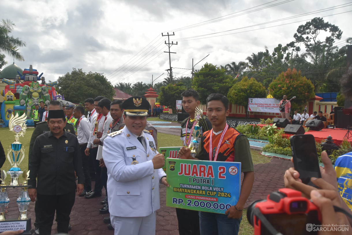 1 Juli 2024 -&nbsp;Ops Upacara Bhayangkara ke 78 Tahun 2024, Bertempat di Lapangan Polres Sarolangun