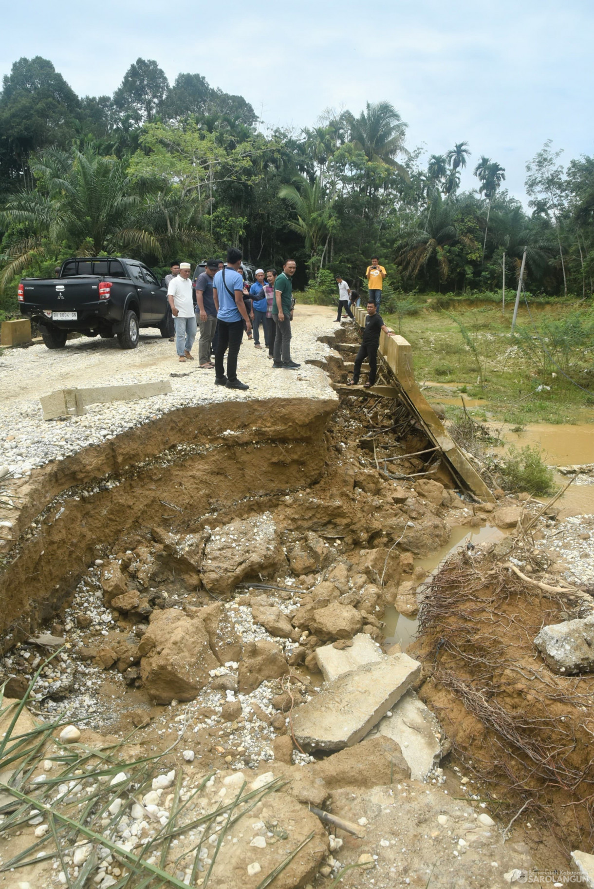 2 Maret 2025 - Peninjauan Kondisi&nbsp; Jembatan di Desa Panegah Dan Desa Pulau Aro Kecamatan Pelawan