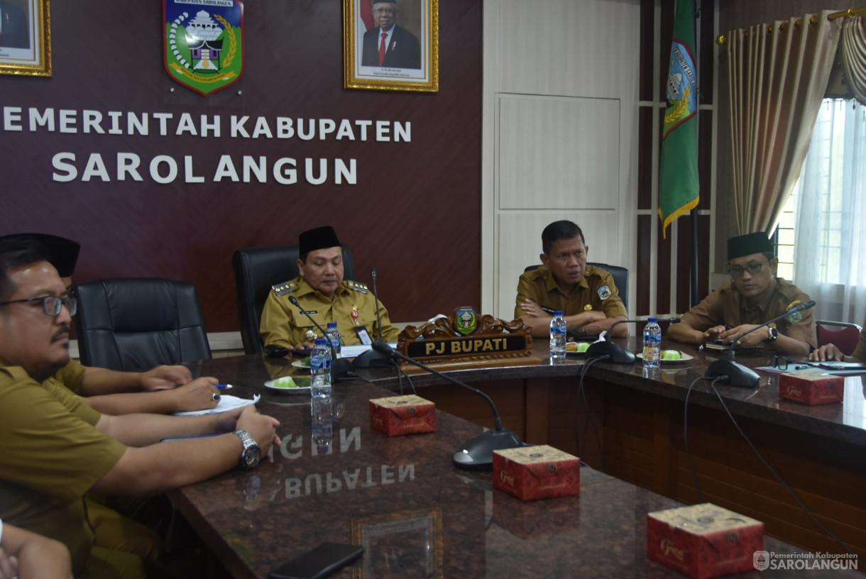 19 Agustus 2024 - Rapat TPID Via Zoom Meeting, Bertempat di Ruang Pola Utama Kantor Bupati Sarolangun