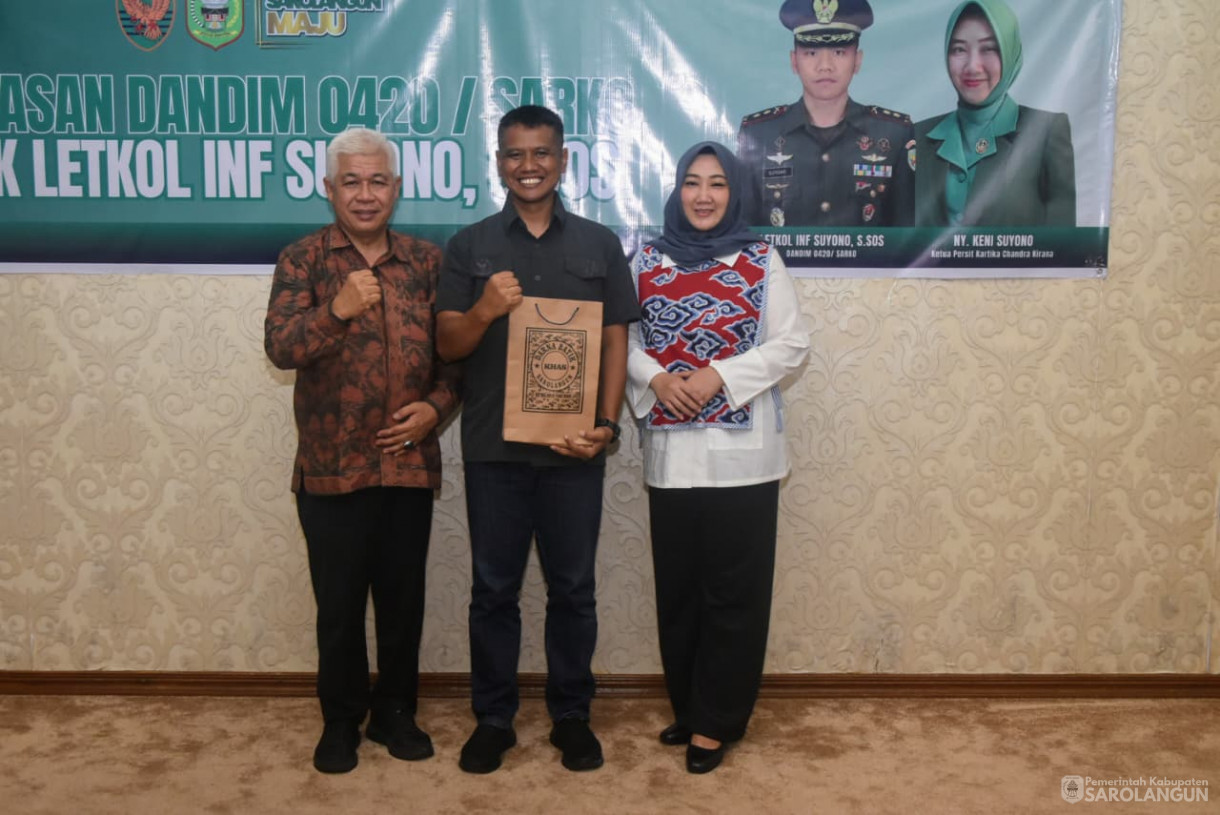 28 Agustus 2025 pelepasan Dandim 0420 Sarko Letkol Inf Suyono S.Sos di Rumah Dinas Bupati Sarolangun