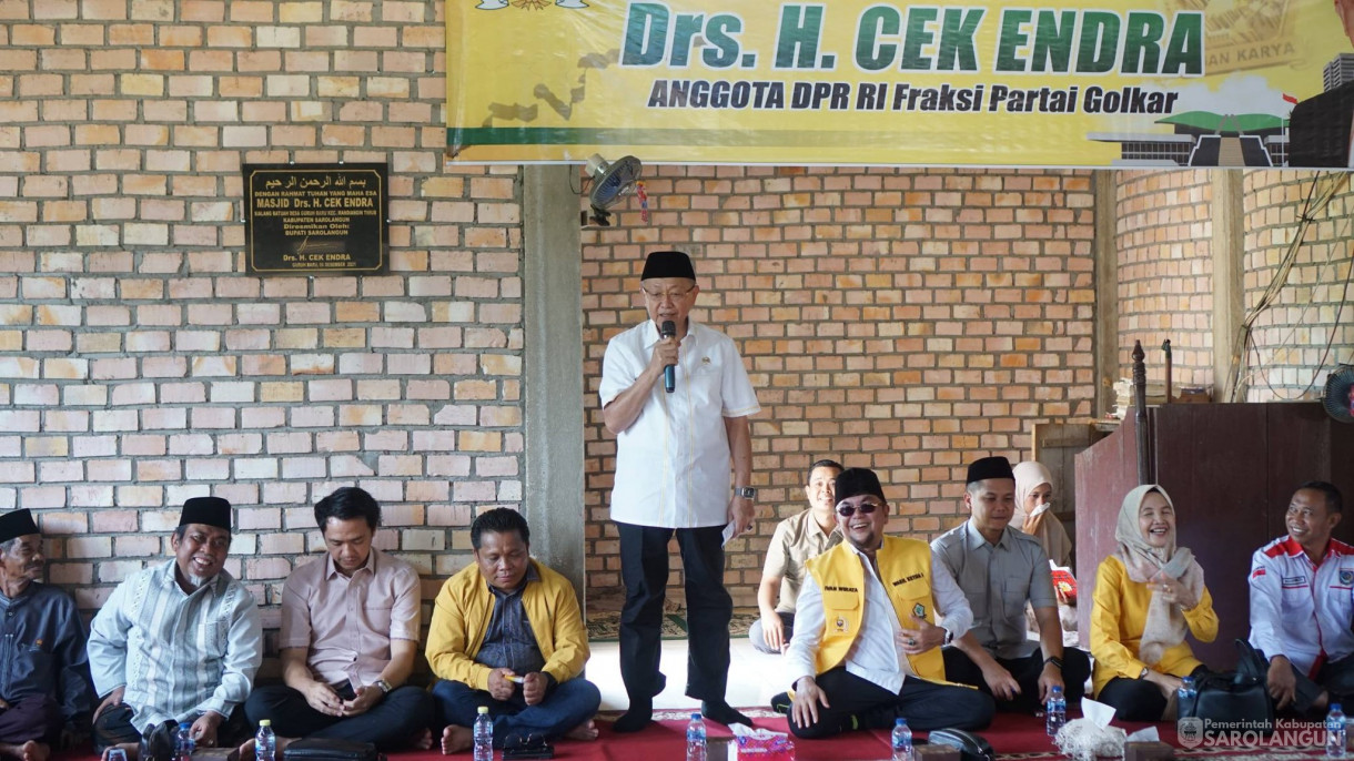 6 Mei 2026 Wakil Bupati Sarolangun menghadiri Syukuran dan Silaturahmi Bersama Drs. H. Cek Endra Di Dusun Sialang Batuah Desa Guruh Baru Kec. Mandiangin Timur