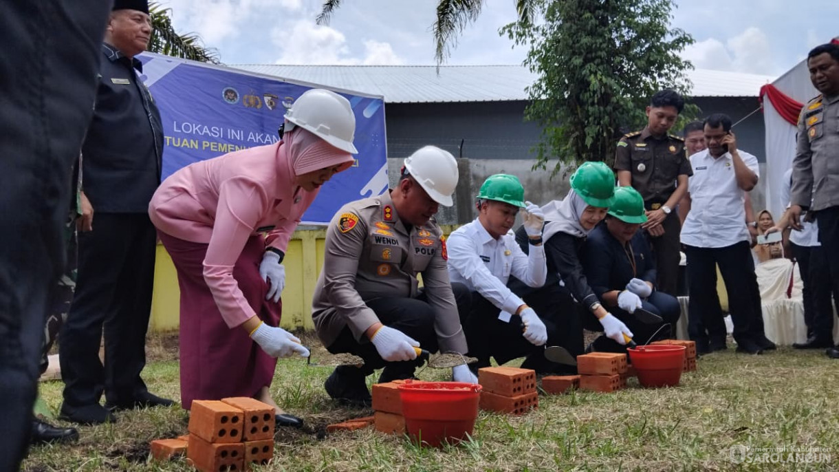 6 Agustus 2025 - Kegiatan Ground Breaking dan Launching Satuan Pelayanan Pemenuhan Gizi Polres Sarolangun SPPG Polres Sarolangun di Bertempat Kantor Camat Singkut