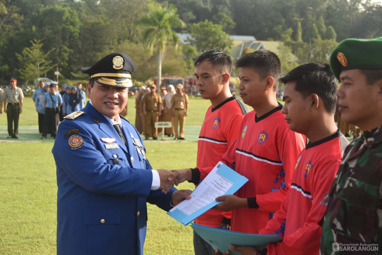 4 Maret 2024 - Upacara Peringatan HUT Pemadam Kebakaran dan Penyelamatan Ke 105 Di Lapangan Gunung Kembang Sarolangun