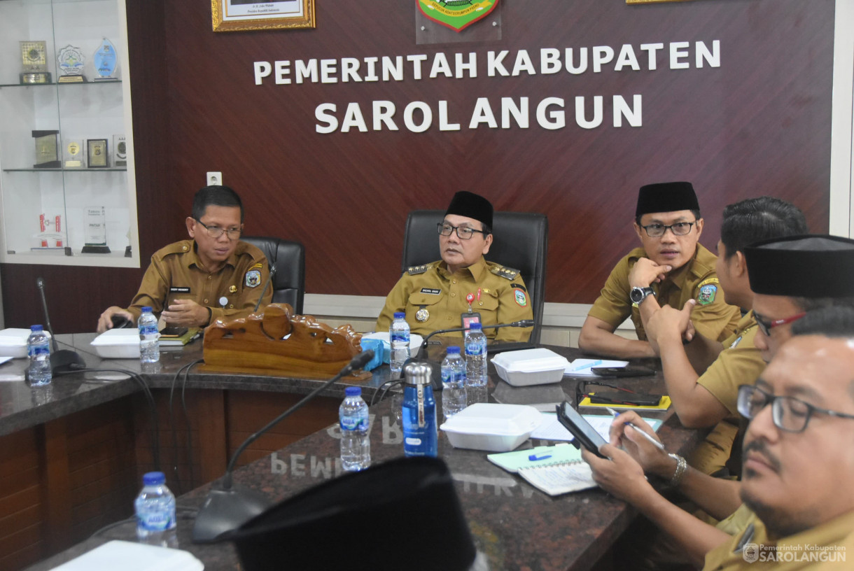 3 September 2024 - Rapat TPID Via Zoom Meeting, Bertempat di Ruang Pola Utama Kantor Bupati Sarolangun