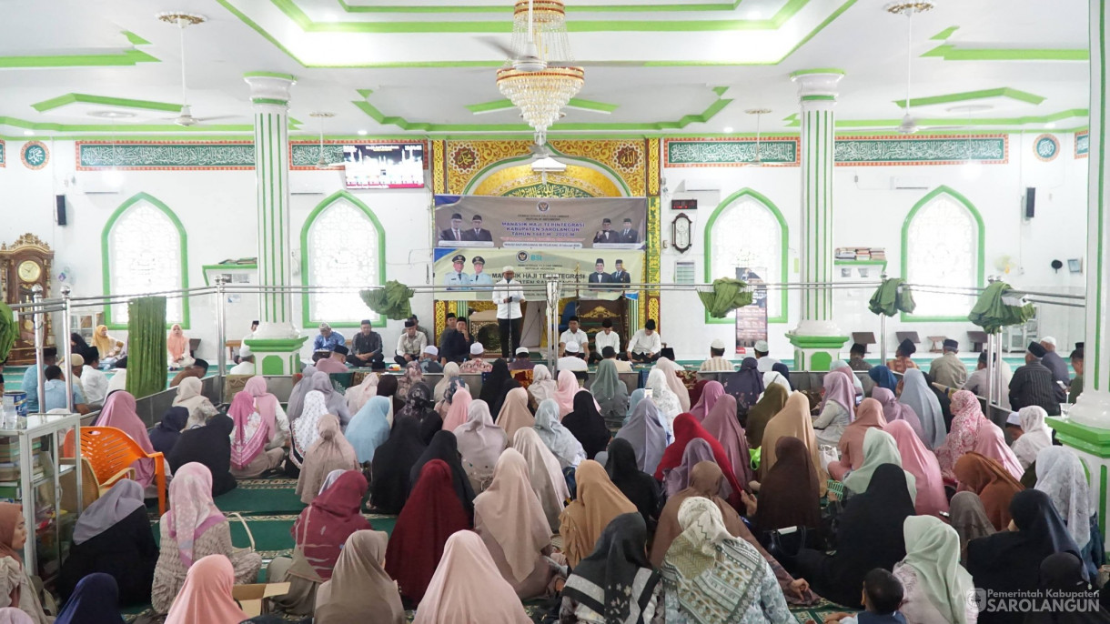 8 Februari 2026 Pembukaan Manasik Haji Kabupaten Sarolangun Tahun 1447 H di Masjid Baiturrahman Sri Pelayang