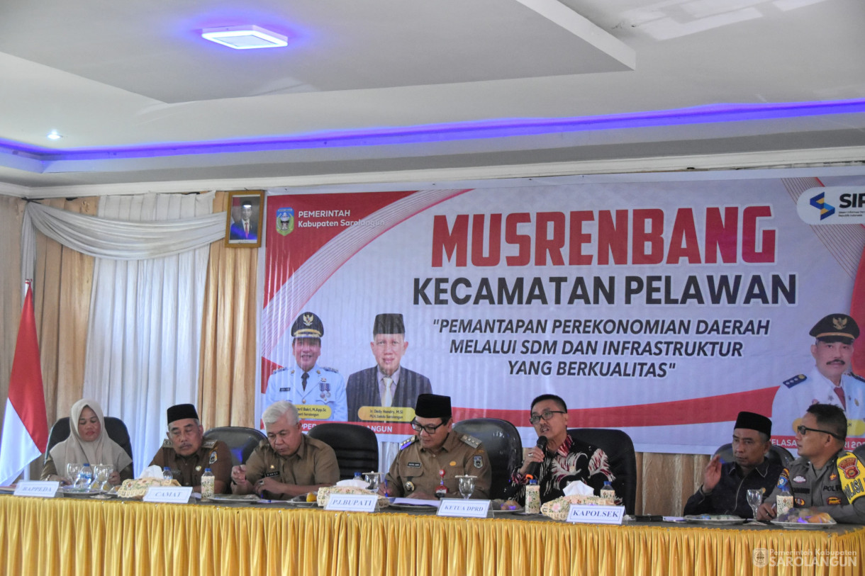 23 Januari 2024 - Musrenbang Kecamatan Pelawan Di Kantor Camat Pelawan