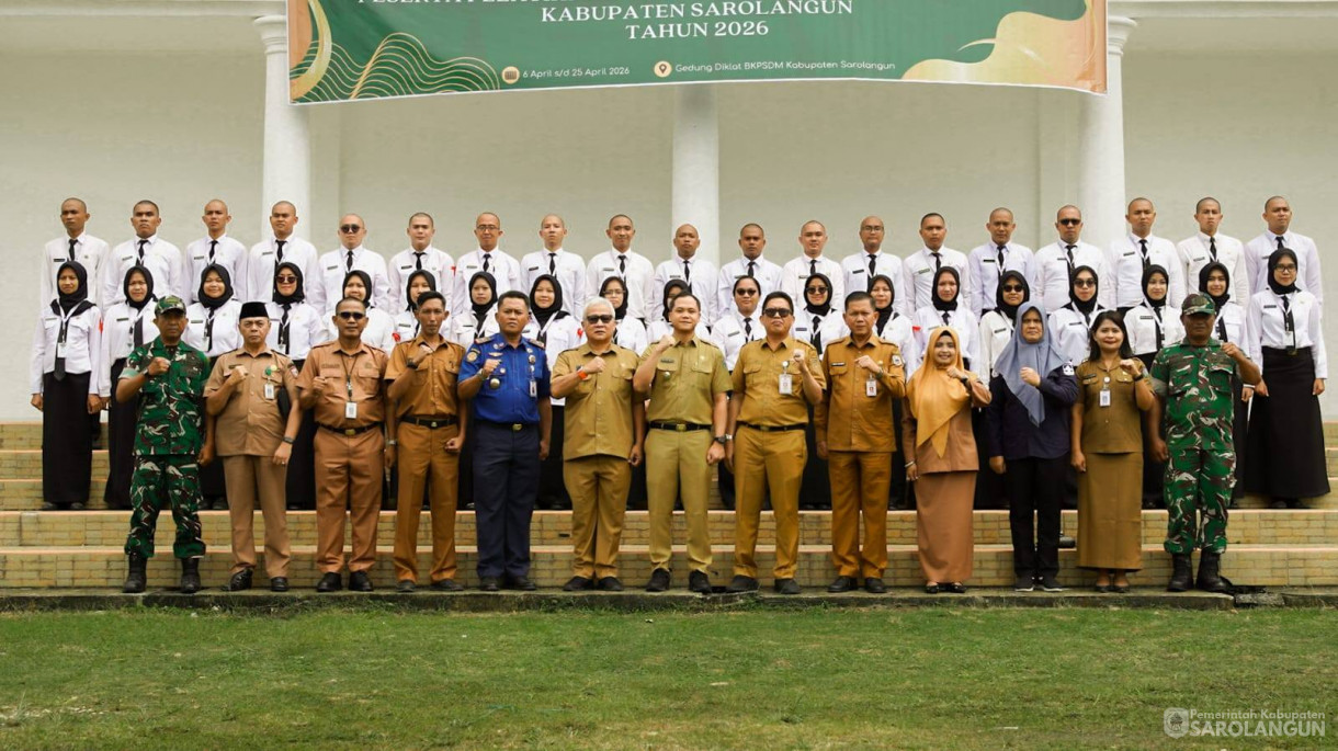 7 April 2026 Pembukaan Pelatihan Dasar CPNS angkatan III, IV, V Kerjasama Pemerintah Kabupaten Sarolangun dengan BPSDM Provinsi Jambi Tahun 2026