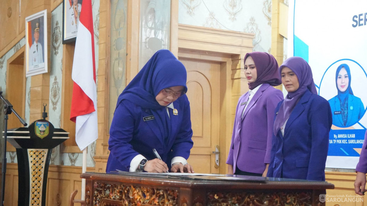 8 April 2026 Pelantikan Ketua TP PKK dan Ketua Pembina Posyandu 6 Kecamatan serta Rakor TP PKK