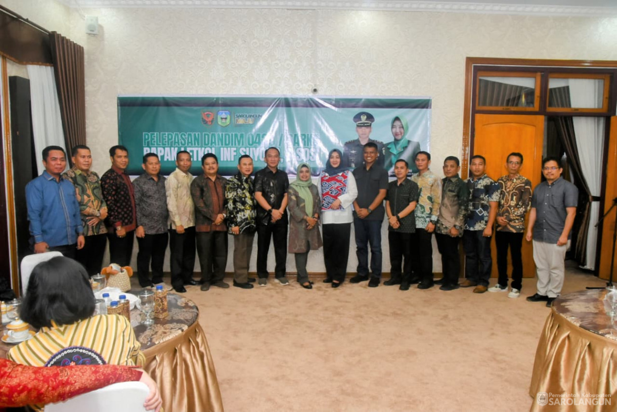 28 Agustus 2025 pelepasan Dandim 0420 Sarko Letkol Inf Suyono S.Sos di Rumah Dinas Bupati Sarolangun