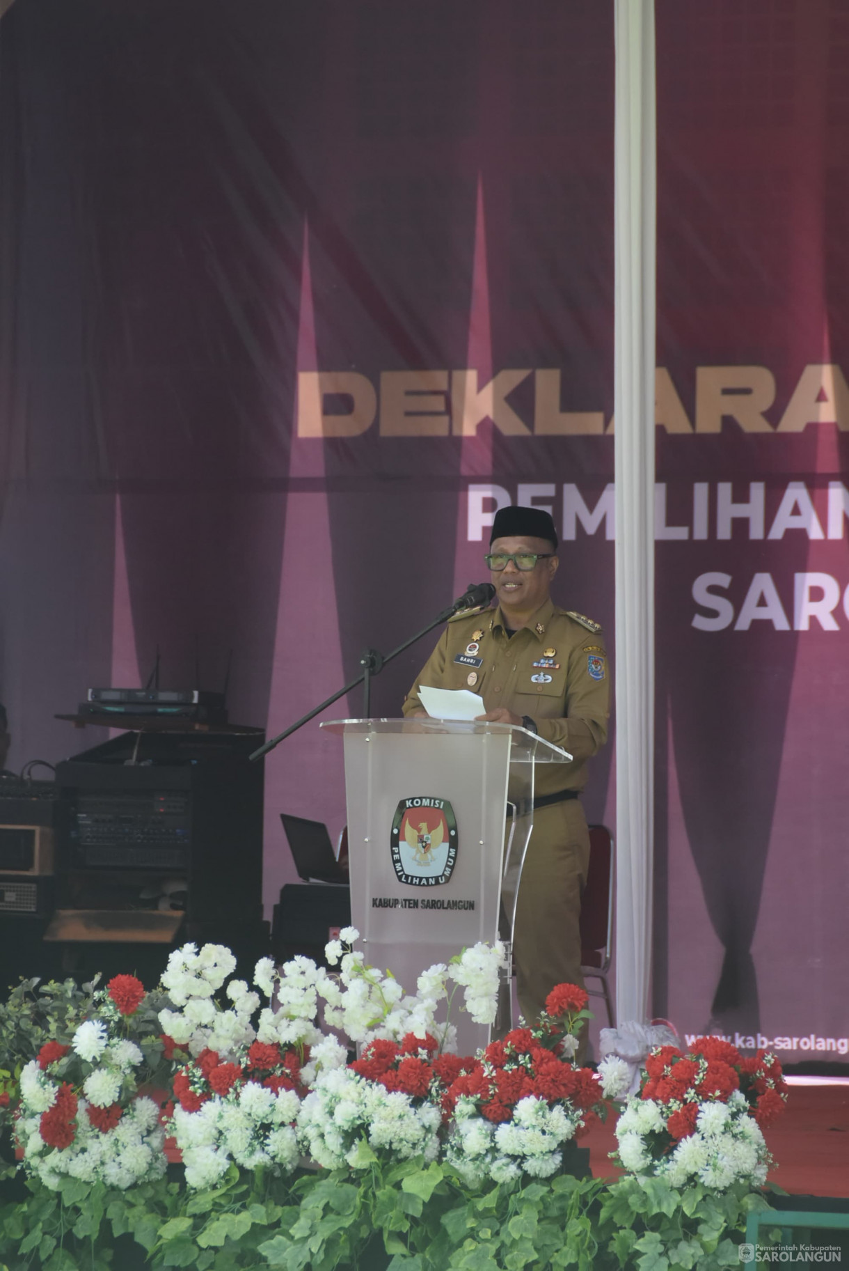 24 September 2024 -&nbsp;Deklarasi Kampanye Damai&nbsp; Pemilihan Bupati Dan Wakil Bupati Sarolangun Tahun 2024, Bertempat di Lapangan Gunung Kembang Sarolangun