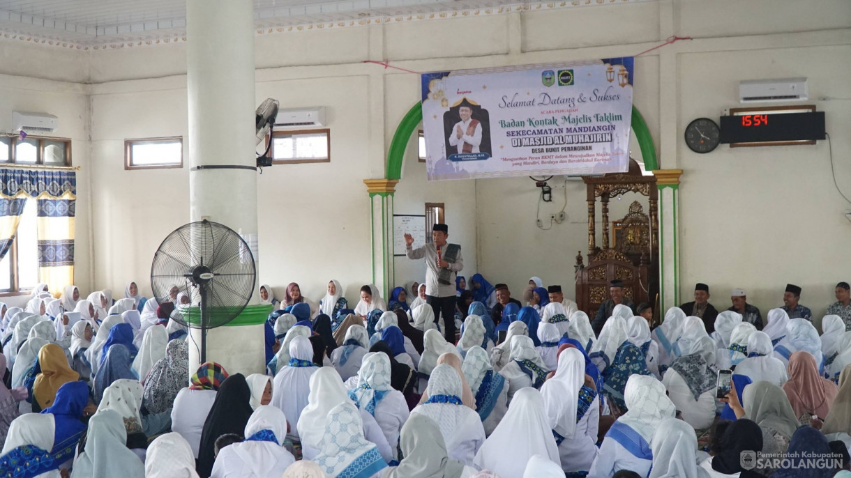 11 Februai 2026&nbsp;Pengajian Badan Kontak Majelis Taklim Sekecamatan Mandiangin