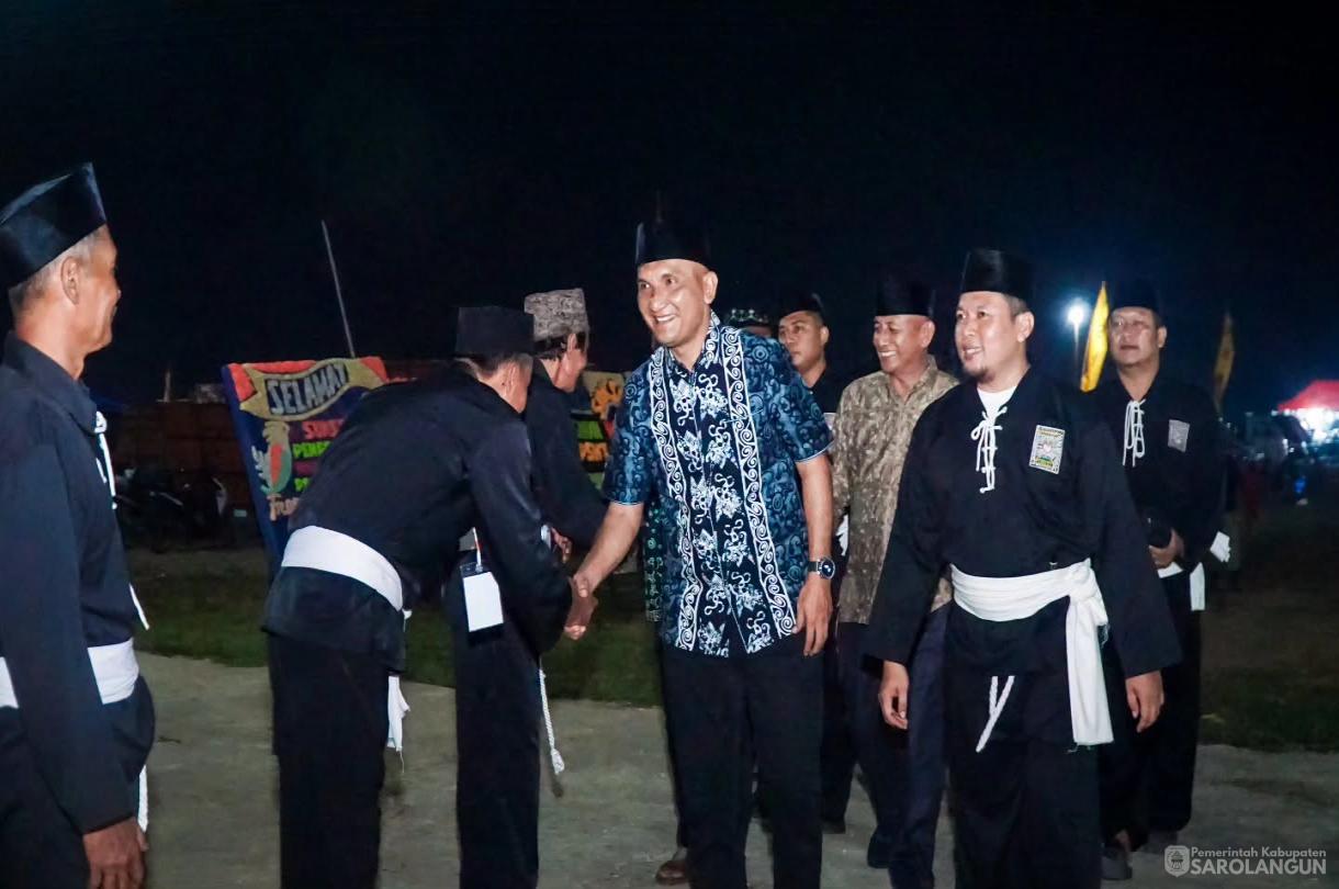 29 Juni 2026 Bupati Sarolangun Menghadiri Acara Pengesahan Warga Baru Tingkat 1 Persaudaraan Setia Hati Terate Cabang Kabupaten Sarolangun Pusat Madiun di Padepokan Satria Krida PSHT Cabang Sarolangun