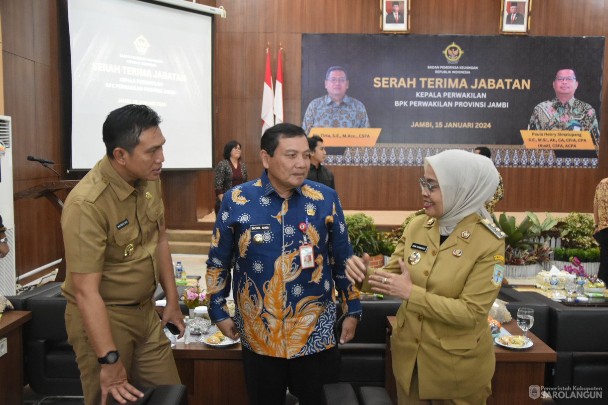 15 Januari 2024 - Serah Terima Jabatan Kepala Perwakilan Bpk Perwakilan Provinsi Jambi Di Kantor Bpk Perwakilan Provinsi Jambi