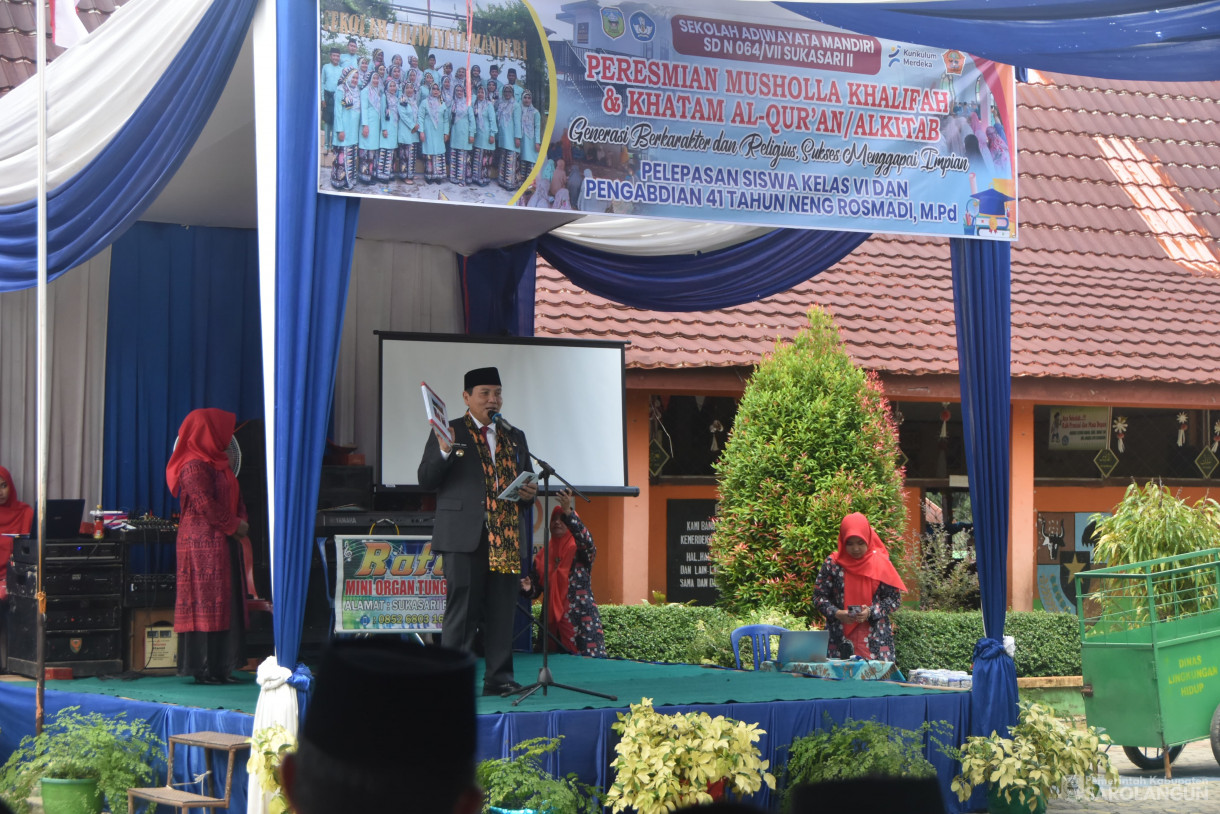 6 Mei 2024 - Peresmian Musholla Khalifah dan Khatam Alquran Di SDN 64 VII Sukasari