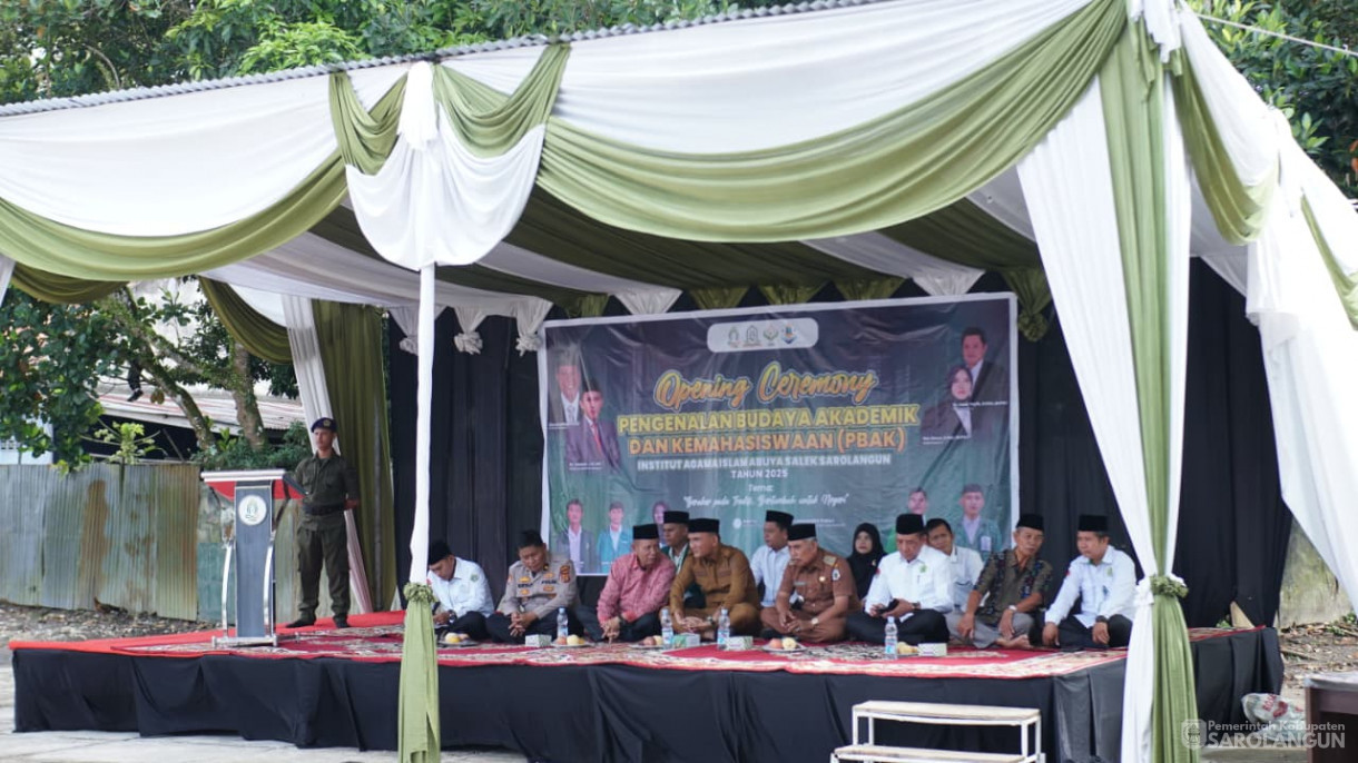 1 September 2025&nbsp; Bupati Sarolangun&nbsp; Membuka acara Pengenalan Budaya Akademik Dan Kemahasiswaan&nbsp; Institut Agama Islam Abuya Salek Sarolangun Tahun 2025 Bertempat di Kampus Institut Agama Islam Abuya Salek, Kecamatan Pelawan