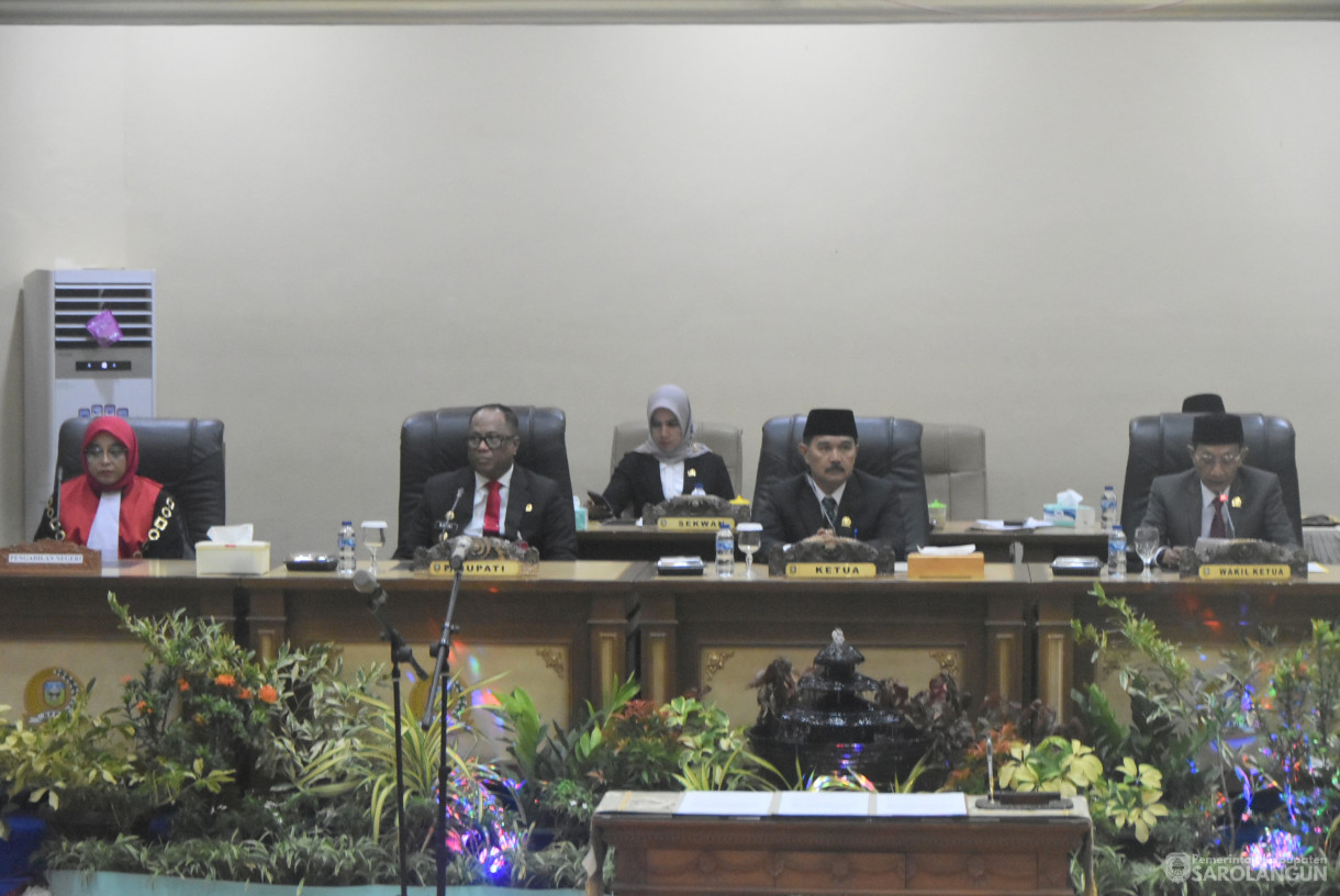 25 September 2024 -&nbsp;Pengucapan Sumpah Janji Pimpinan DPRD Kabupaten Sarolangun Masa Jabatan 2024 sd 2029, Bertempat di Gedung DPRD Kabupaten Sarolangun