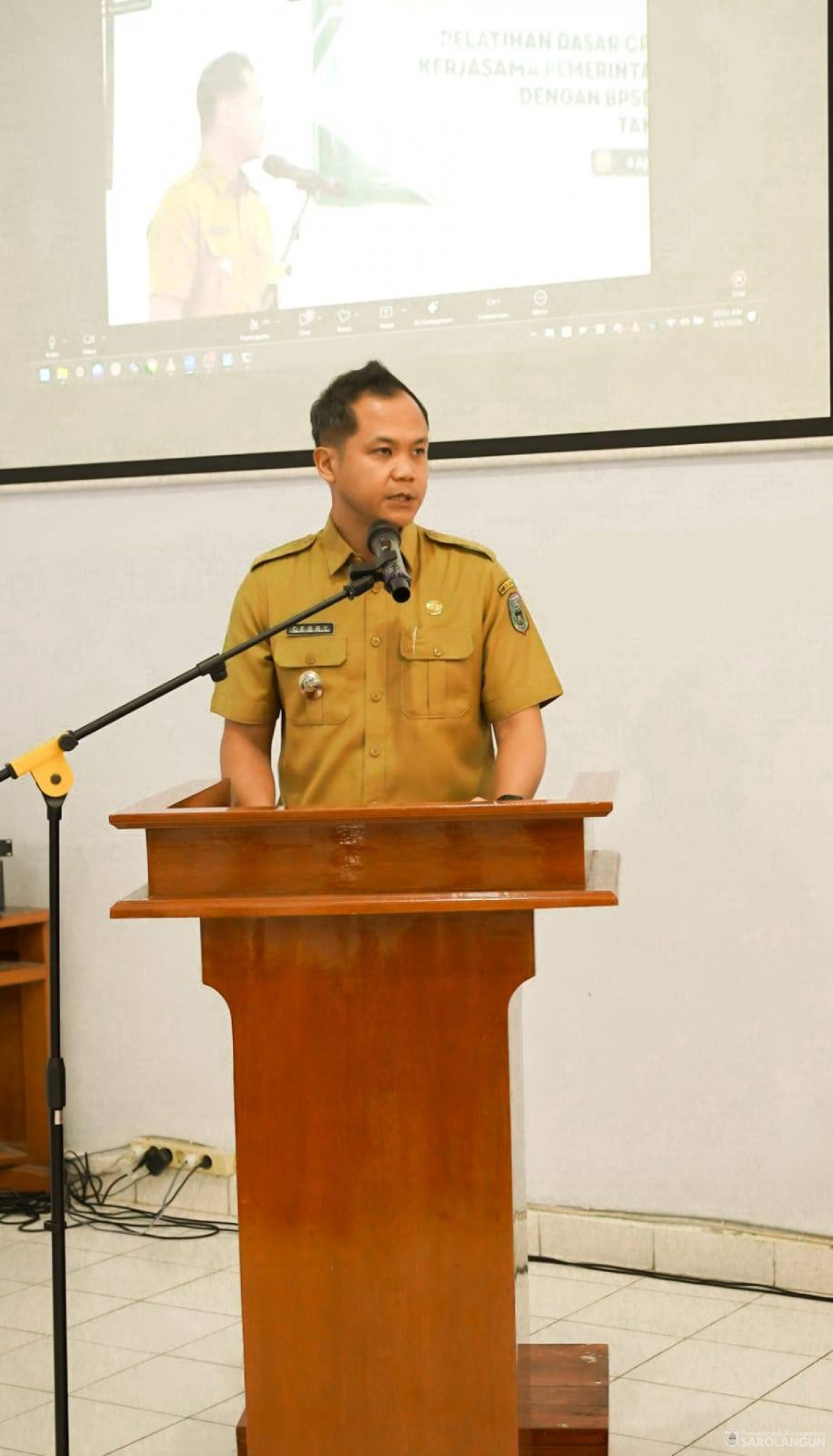 7 April 2026 Pembukaan Pelatihan Dasar CPNS angkatan III, IV, V Kerjasama Pemerintah Kabupaten Sarolangun dengan BPSDM Provinsi Jambi Tahun 2026