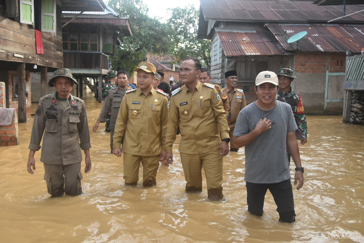 3 Maret 2025 -&nbsp;Meninjau Lokasi Banjir di Desa Ladang Panjang dan Desa Lidung