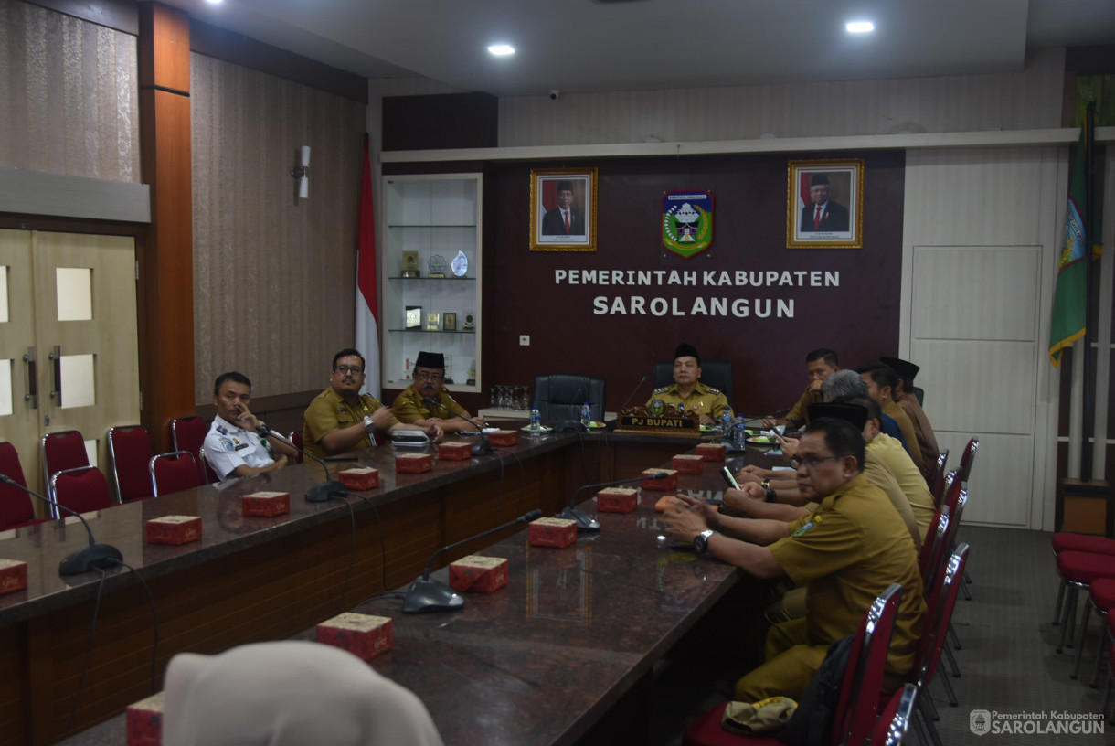 19 Agustus 2024 - Rapat TPID Via Zoom Meeting, Bertempat di Ruang Pola Utama Kantor Bupati Sarolangun