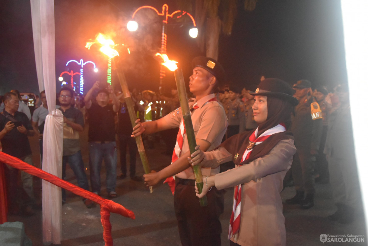 16 Agustus 2024 - Upacara Pawai Obor, Bertempat di Rumah Dinas Bupati Sarolangun