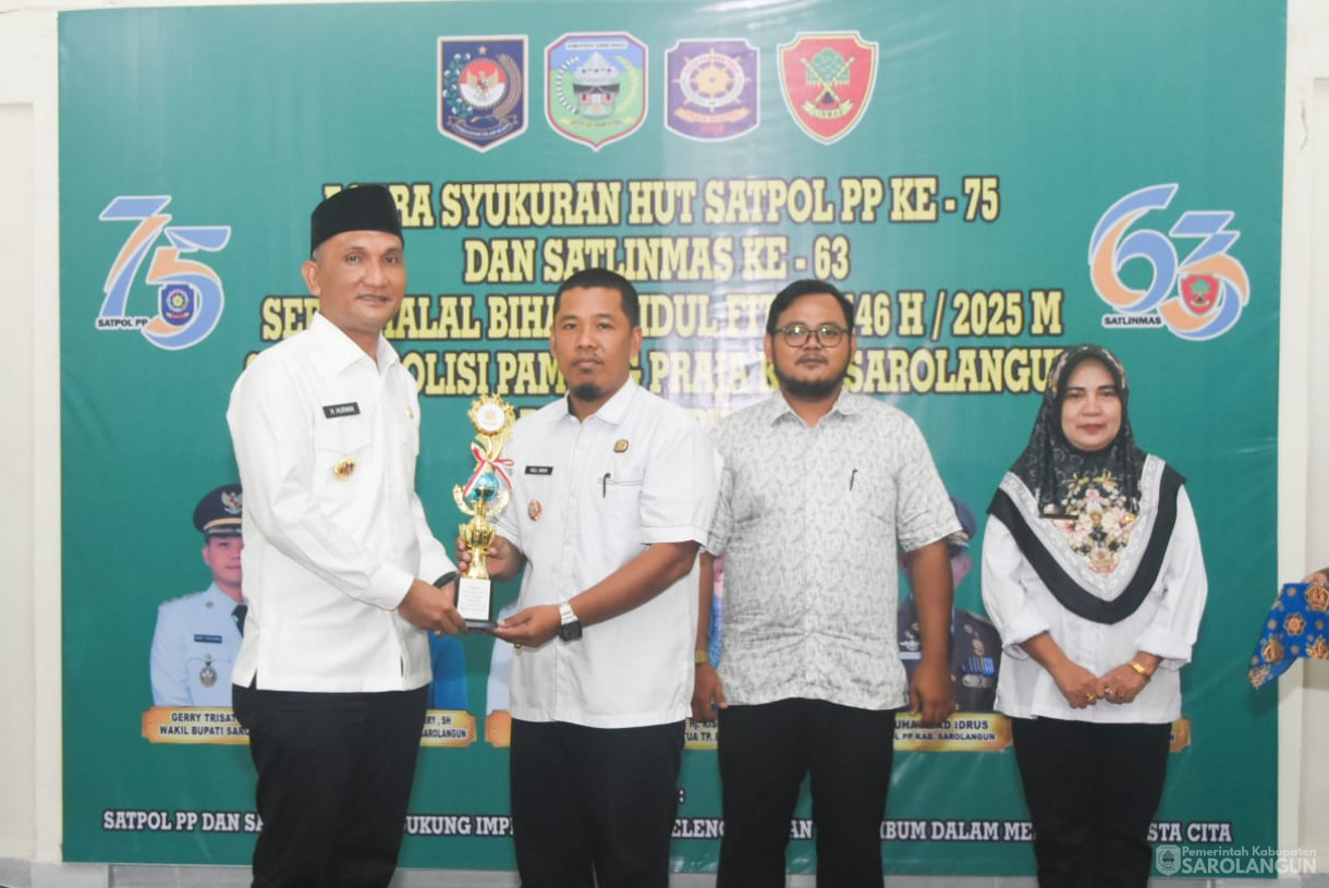 30 April 2025 - Syukuran HUT Satpol PP Ke 75 Tahun dan Satlinmas ke 63