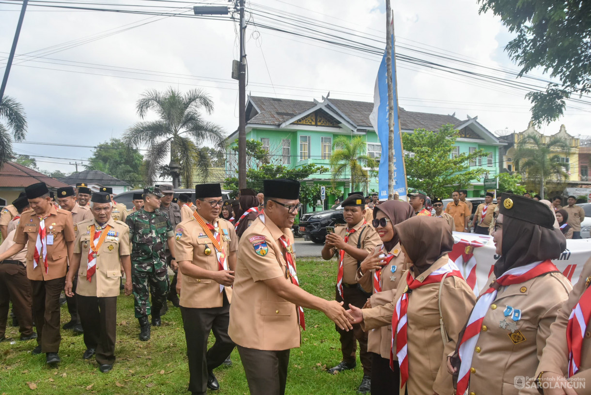 3 Oktober 2024 -&nbsp;Apel Besar Hari Pramuka Ke 63, Bertempat di Lapangan Bola Kaki Sungai Benteng Kecamatan Singkut