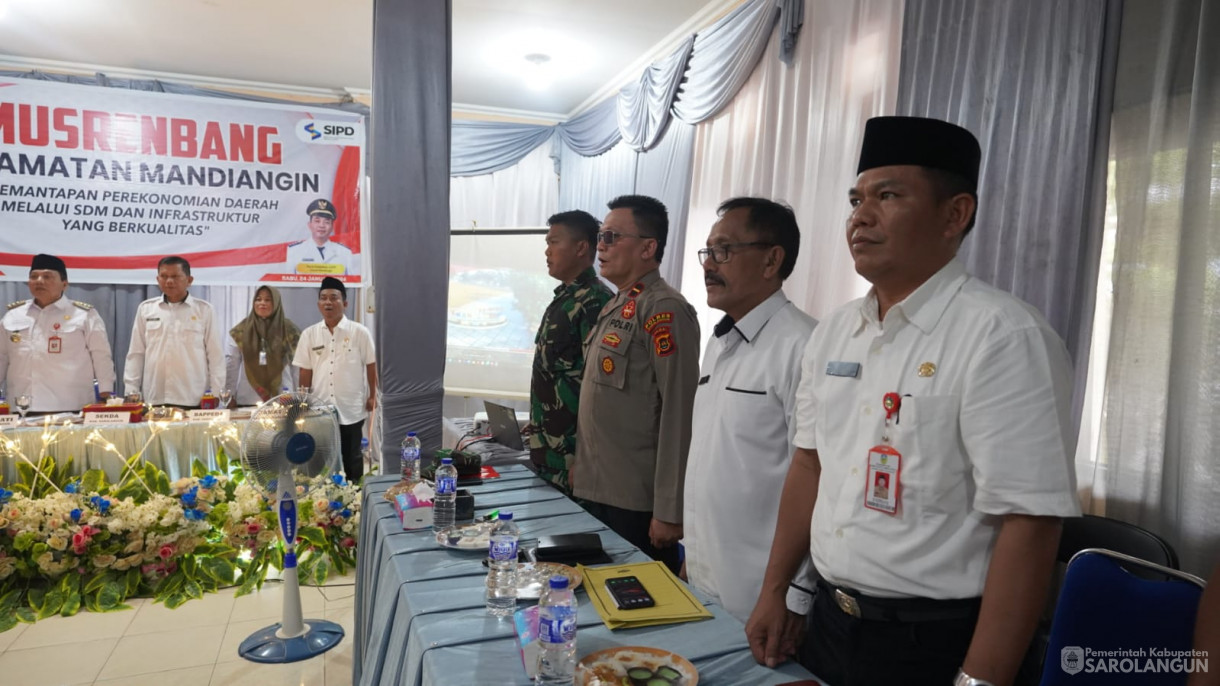 24 Januari 2024 - Musrenbang Kecamatan Mandiangin Di Kantor Camat Mandiangin