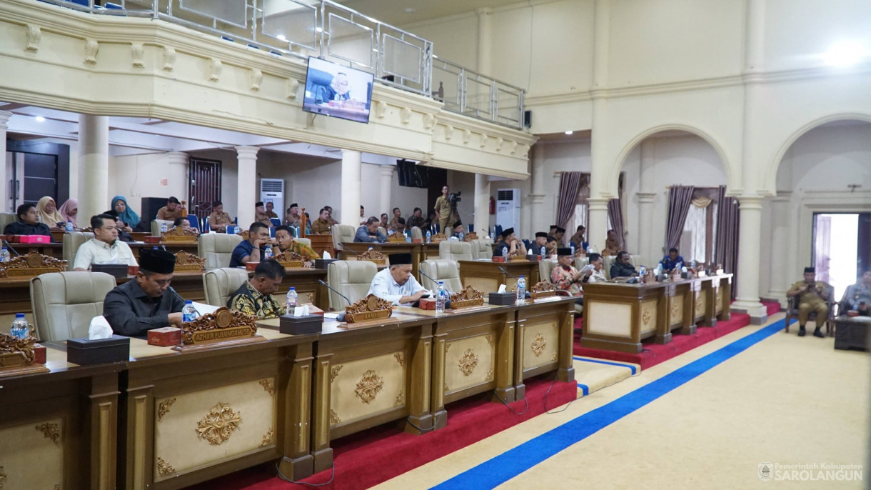 14 April 2026 Rapat Paripurna Tingkat I Tahap III, Tingkat II di Gedung DPRD Kabupaten Sarolangun