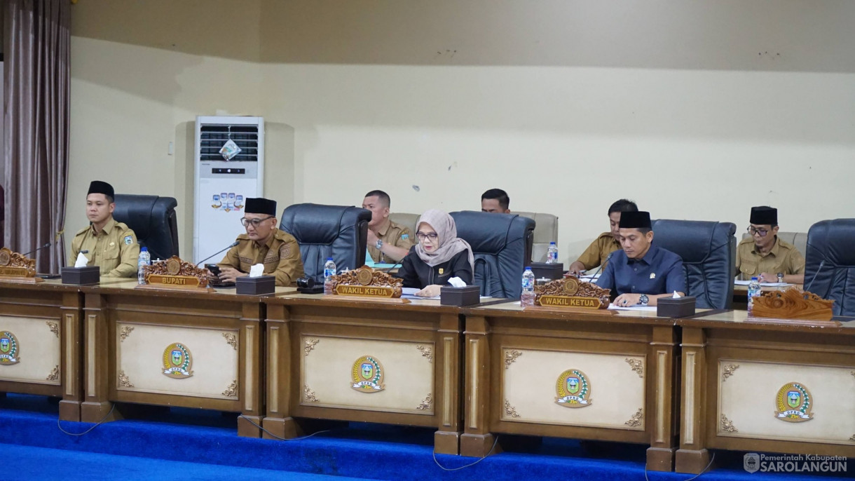 14 April 2026 Rapat Paripurna Tingkat I Tahap III, Tingkat II di Gedung DPRD Kabupaten Sarolangun