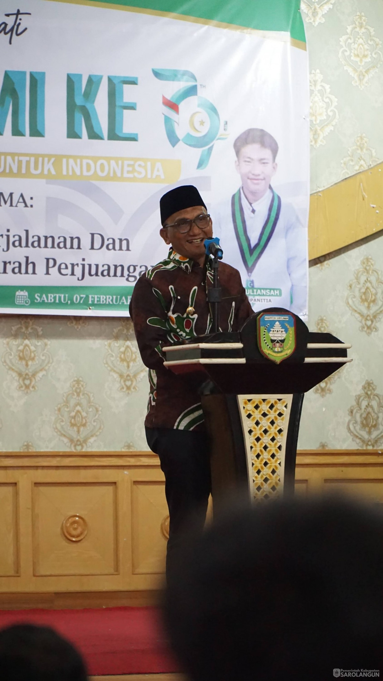 7 Februari 2026&nbsp; Milad Himpunan Mahasiswa Islam Kabupaten Sarolangun ke 79 Tahun