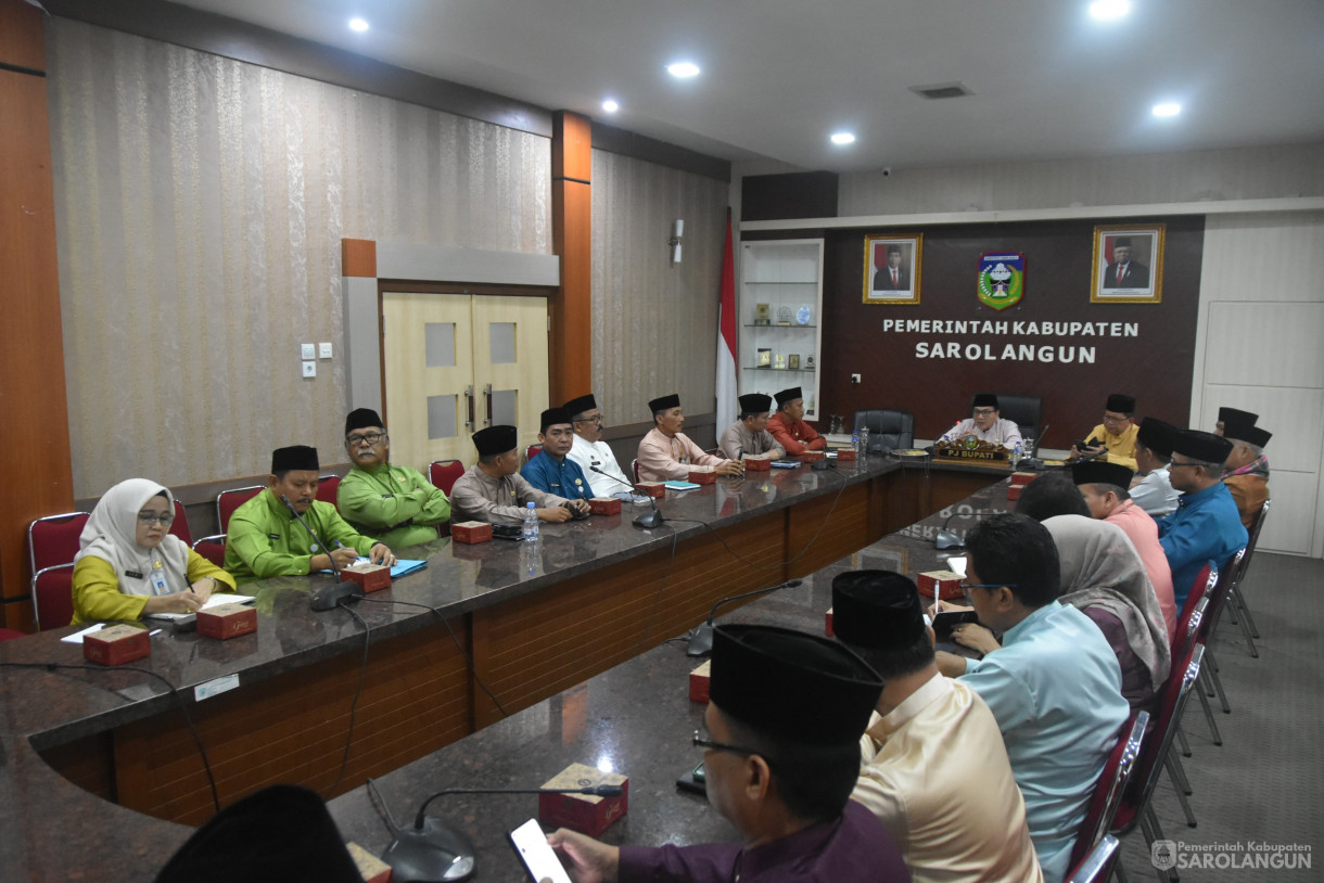 04 Juli 2024 - Rakor Evaluasi Dan Penyamaan Persepsi Dalam Rangka Penguatan SPI Tahun 2024 di 4 Provinsi, Bertempat di Ruang Pola Utama Kantor Bupati Sarolangun