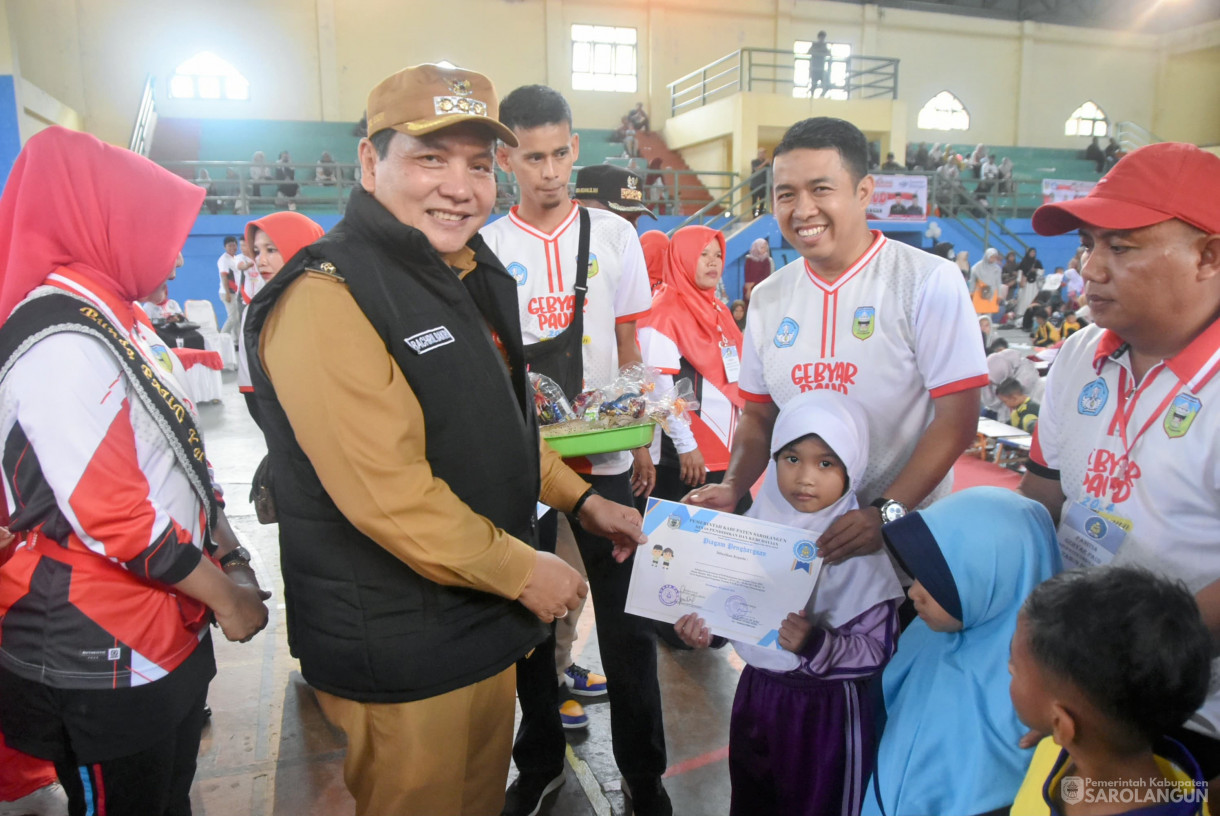 20 Agustus 2024 -&nbsp;Gebyar Bunda PAUD 2024 Dalam Rangka Memperingati Hari Anak Nasional Ke 40 Dan HUT RI Ke 79 Bertempat di Lapangan Tenis Indoor GOR Sarolangun