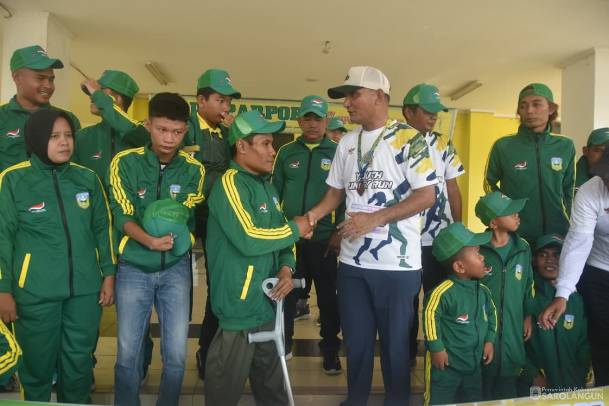 7 Desember 2025&nbsp; Pelepasan Atlet dan Pelatih NPCI Kabupaten Sarolangun menuju Pekan Paralimpik Provinsi