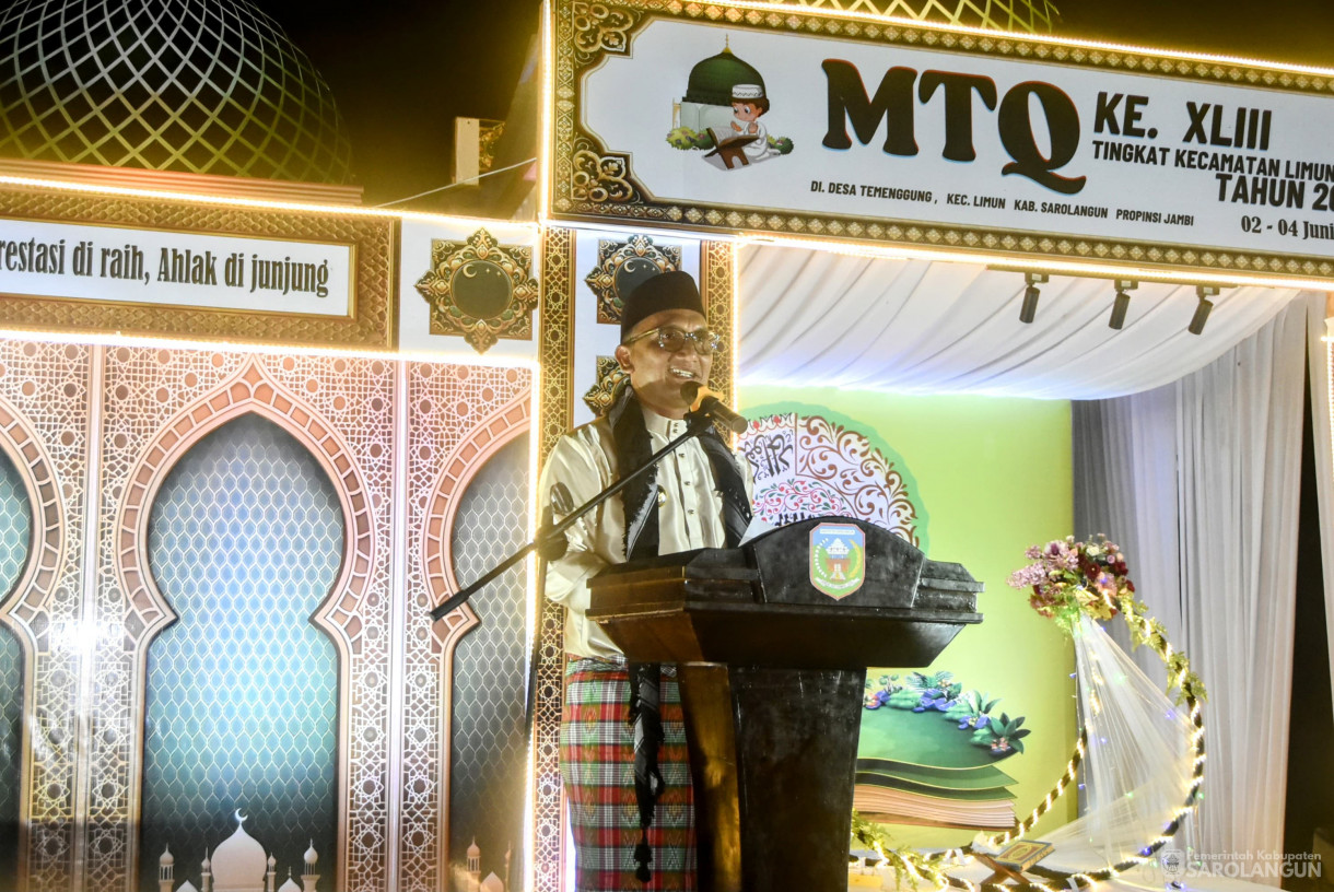 3 Juni 2025 -&nbsp;Pembukaan MTQ Tingkat Kecamatan Limun