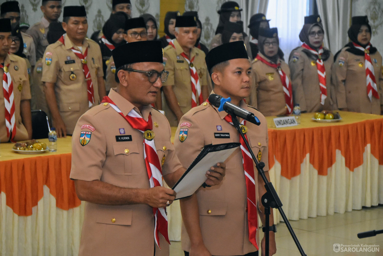 9 Juli 2025 -&nbsp;Pelantikan Ketua Majelis Pembimbing Cabang dan Wakil Ketua Majelis Cabang Gerakan Pramuka Sarolangun