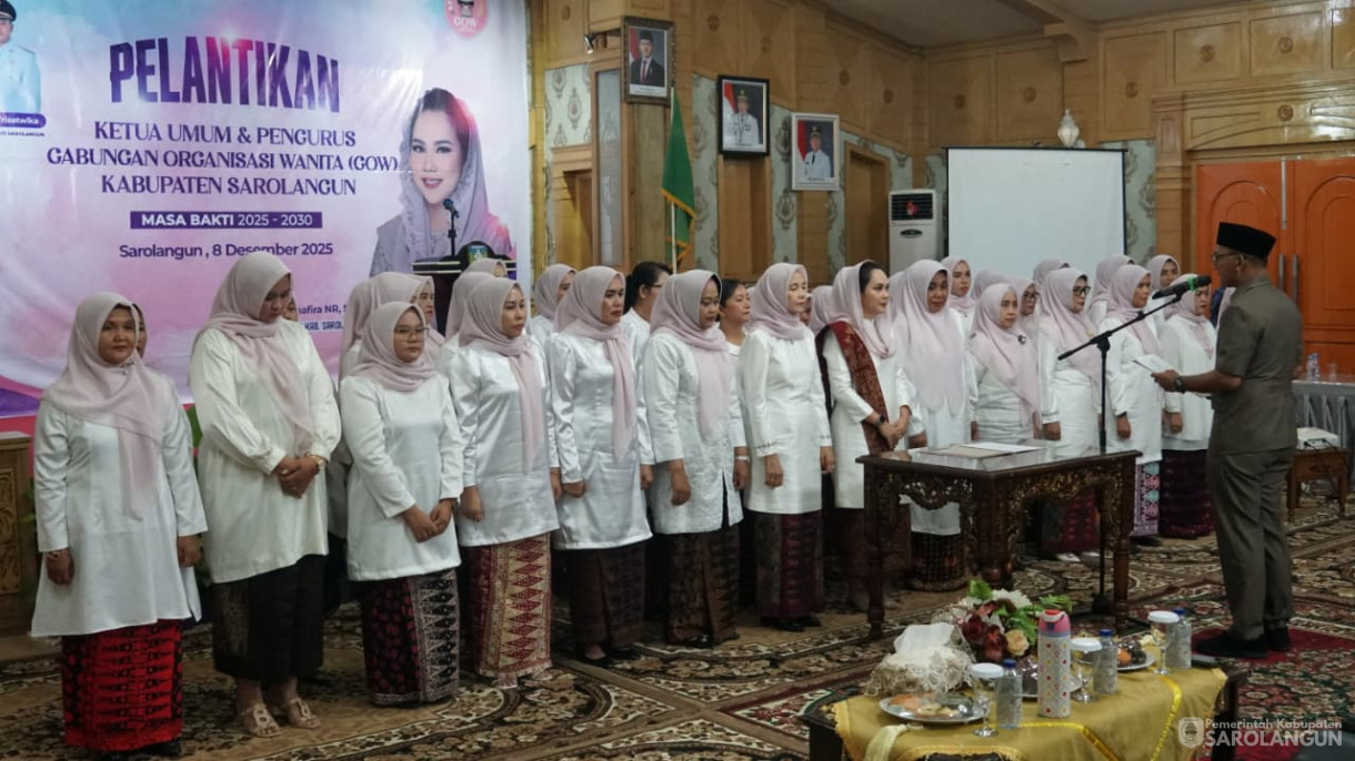 8 Desember 2025 Pelantikan Pengurus GOW 2025 sd 2030