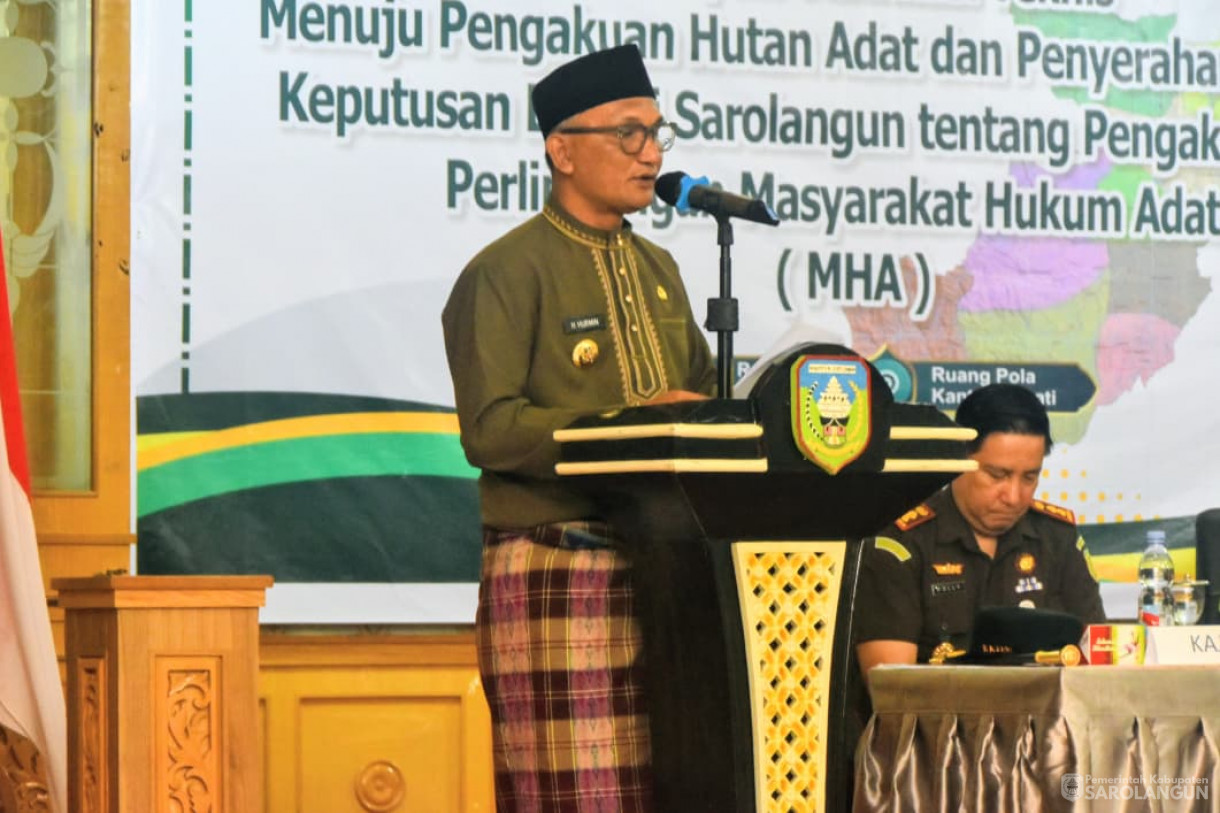 24 September 2025 Workshop Persiapan Verifikasi TeknisMenuju Pengakuan Hutan Adat dan Penyerahan 4 Surat Keputusan Bupati Sarolangun tentang Pengakuan dan Perlindungan Masyarakat Hukum Adat