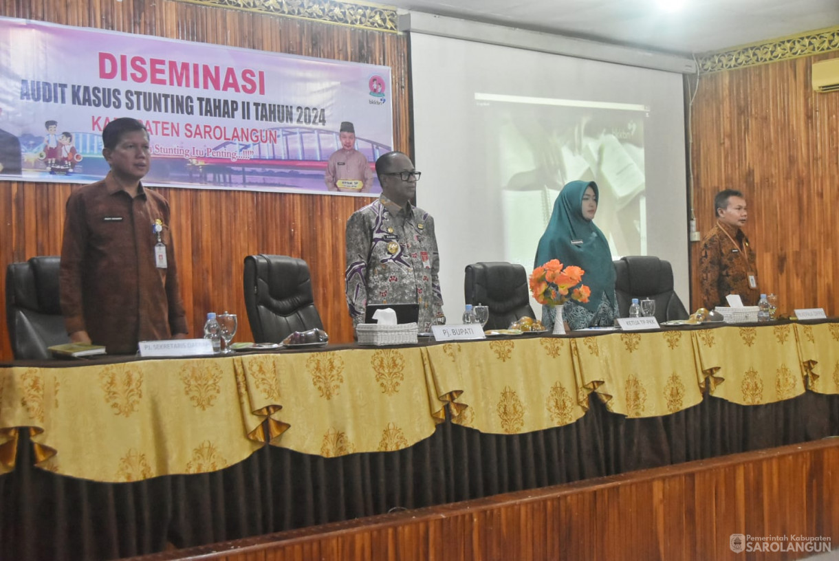 28 November 2024 - Diseminasi Audit Kasus Stunting Tahap II Tahun 2024, Bertempat di Aula Bappeda Sarolangun