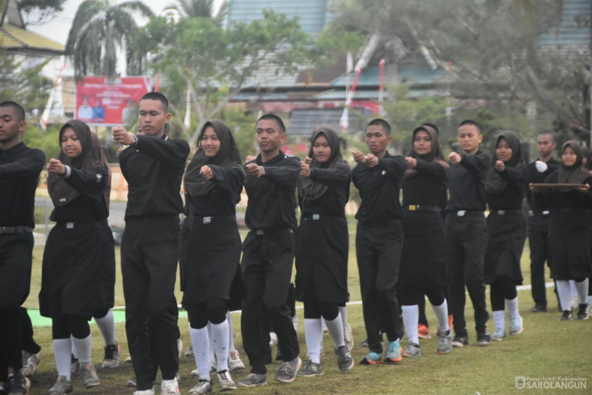 13 Agustus 2025 - Mengecek Kesiapan Peserta Paskibraka yang akan bertugas pada tanggal 17 Agustus 2025 di Lapangan Gunung Kembang