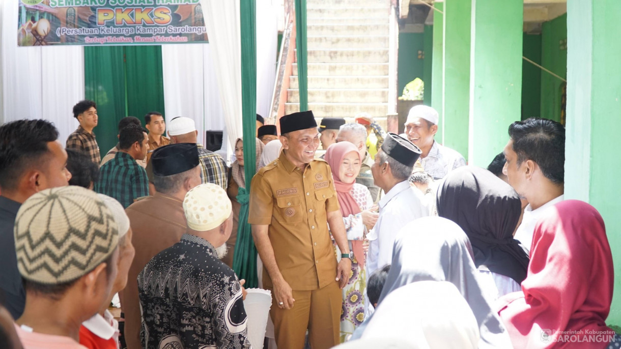 10 Februari 2026 Berbagi Sembako Ramadhan oleh Persatuan Keluarga Besar Kampar Sarolangun bertempat di Madrasah Al Mukarramah Sarolangun