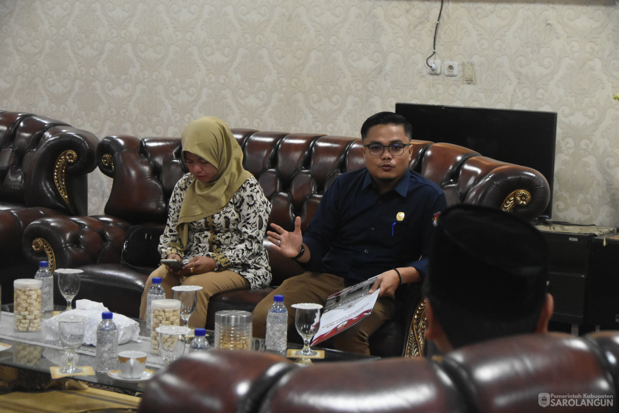 9 Juli 2024 -&nbsp;Audiensi Dengan Ketua KPU Kabupaten Sarolangun, Bertempat di Rumah Dinas Bupati Sarolangun