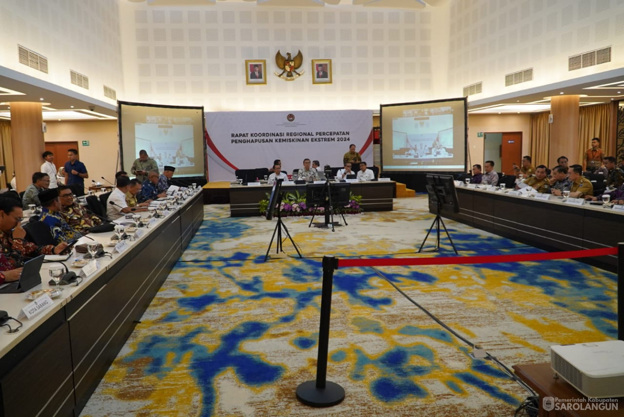5 Agustus 2024 -&nbsp;Rapat Koordinasi Regional Upaya Percepatan Penghapusan Kemiskinan Ekstrem 2024, Bertempat di Kemenko PMK Jakarta
