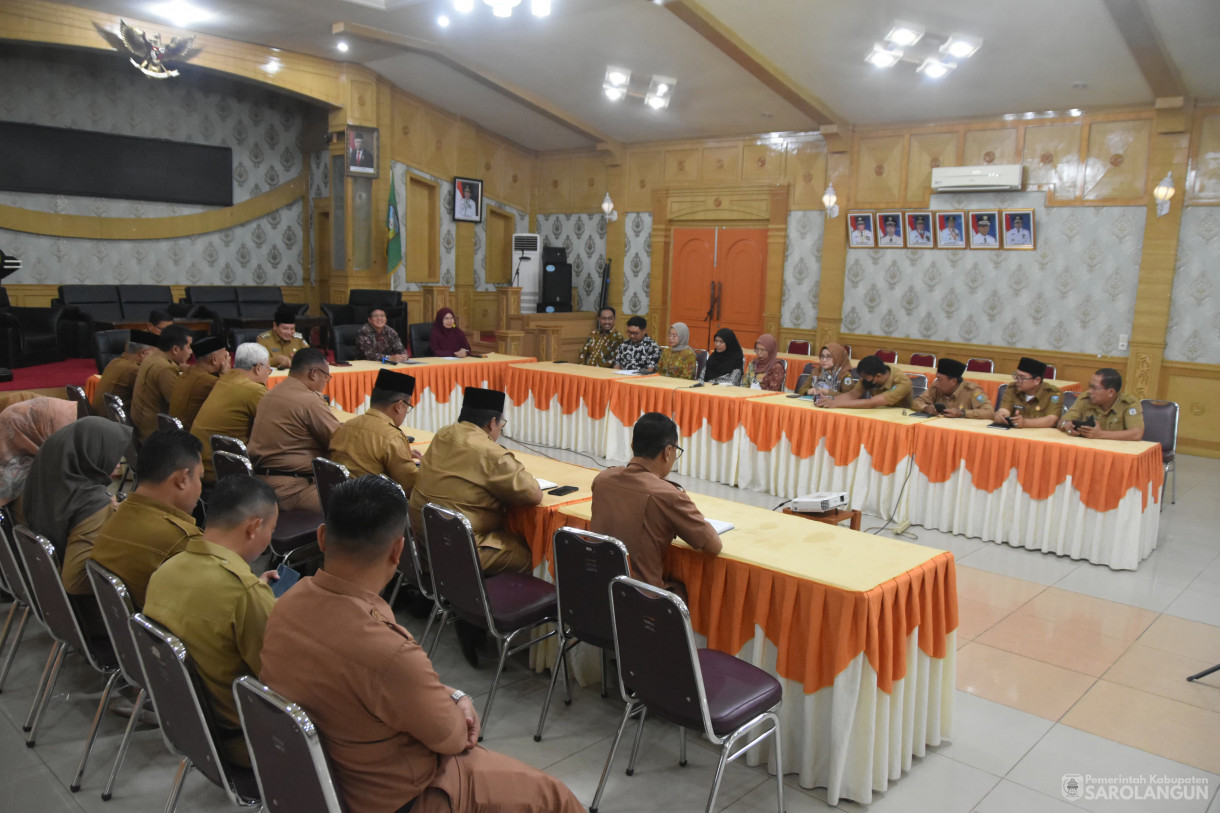 01 April 2024 - Briefing atau Pertemuan Awal Pemeriksaan Terinci Atas LKPD Kabupaten Sarolangun TA 2023 Di Ruang Aula Utama Kantor Bupati Sarolangun