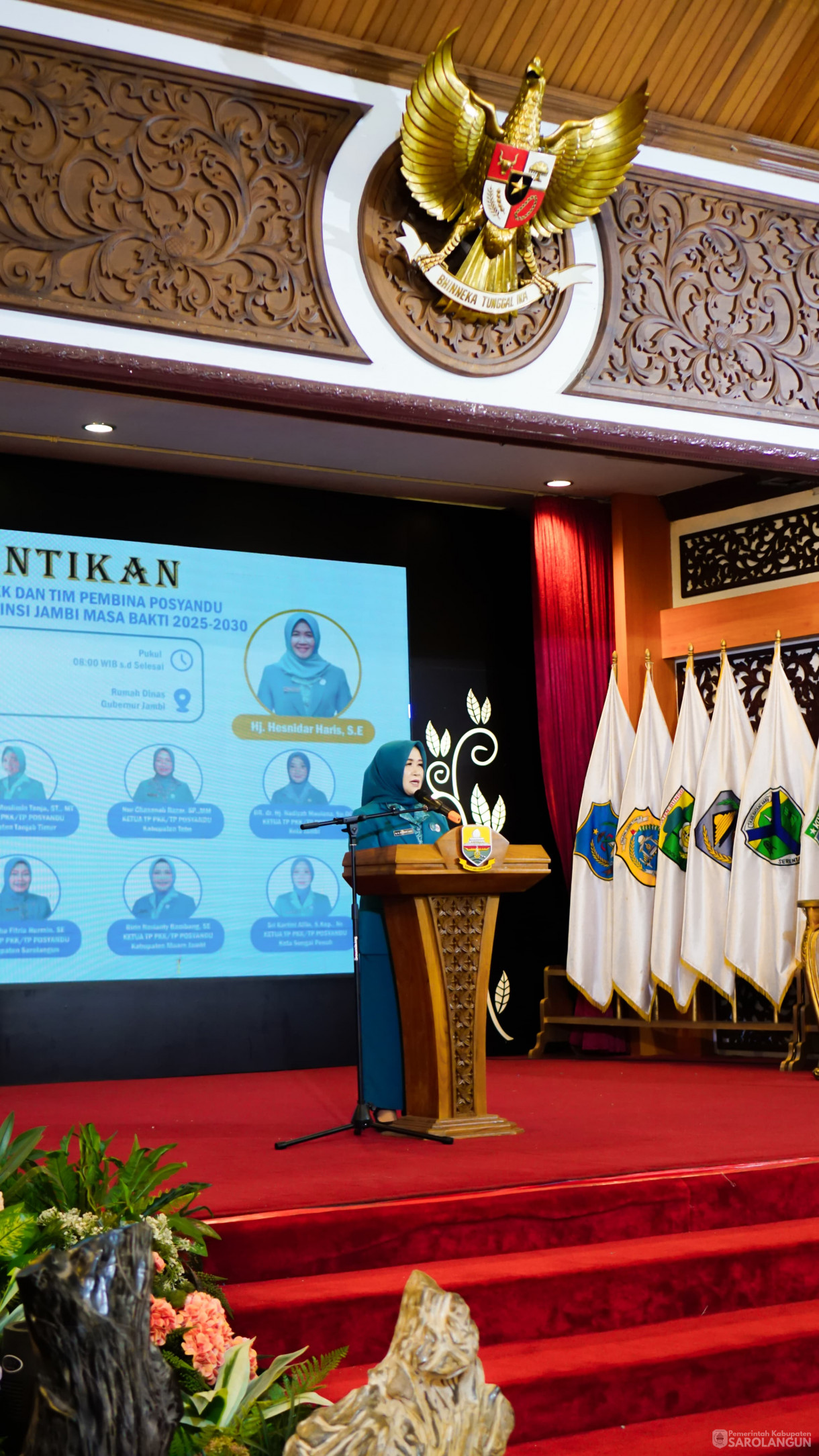 Pelantikan Ketua TP PKK, Bunda PAUD, Ketua Dekranasda Se Provinsi Jambi Bertempat di Auditorium Rumah Dinas Gubernur Jambi