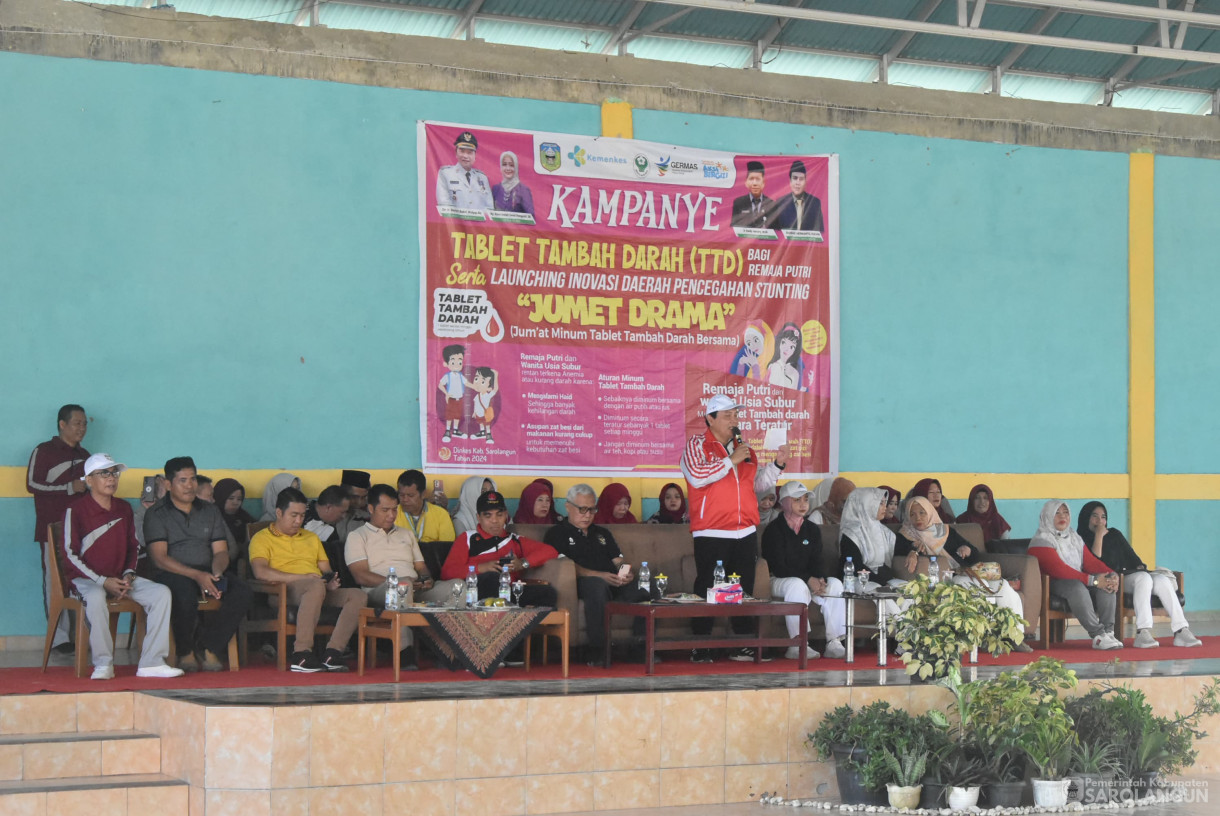 2 Agustus 2024 -&nbsp;Pemberian Tablet Tambah Darah Dan Launching Inovasi Daerah Pencegahan Stunting Jumet Drama Bertempat di MTSN Sarolangun