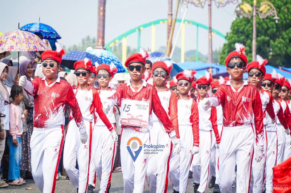 15 Agustus 2026 Lomba Gerak Jalan Memperingati HUT RI Ke 81 di depan Rumah Dinas Bupati Sarolangun