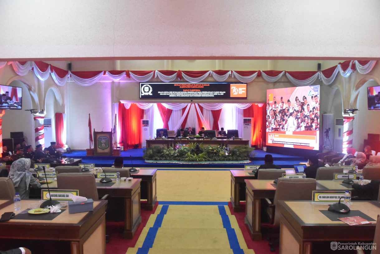 16 Agustus 2024 -&nbsp;Rapat Paripurna Pidato Ketua DPR RI Dalam Rangka Pembukaan Masa Persidangan 1 Tahun Sidang 2024 sd 2025 Dan Pidato Presiden Dalam Rangka Penyampaian RUU APBN TA. 2025 Beserta Nota Keuangan, Bertempat di Gedung DPRD Sarolangun